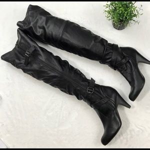 Also Thigh High Black Heel Boots size 37